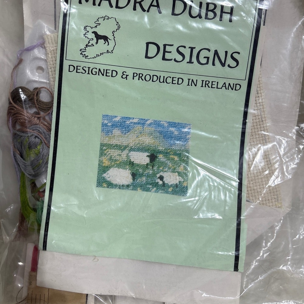 Madra Dubh Designs Cross Stitch Kit Sheep Ireland Landscape Needlecraft New